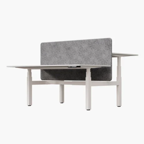 Elektrisch zit-sta Duo bureau Wit
