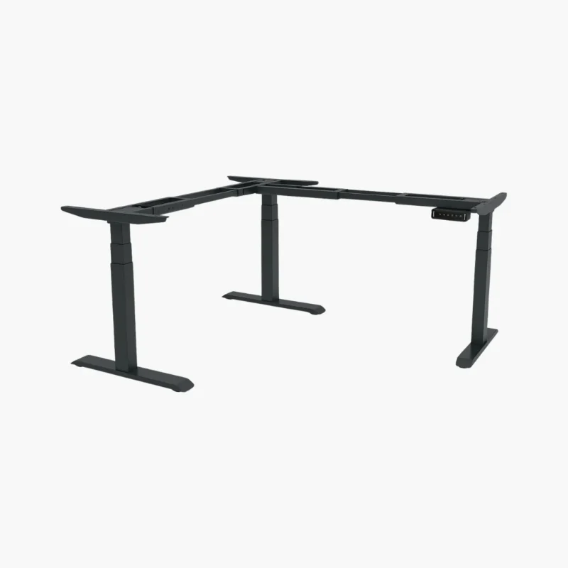 Antraciet (A) - frame - elektrisch zit-sta bureau - hoekbureau frame