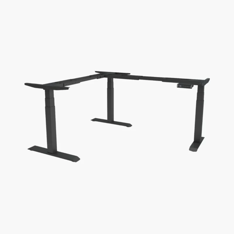 Zwart (Z) - frame - elektrisch zit-sta bureau - hoekbureau frame